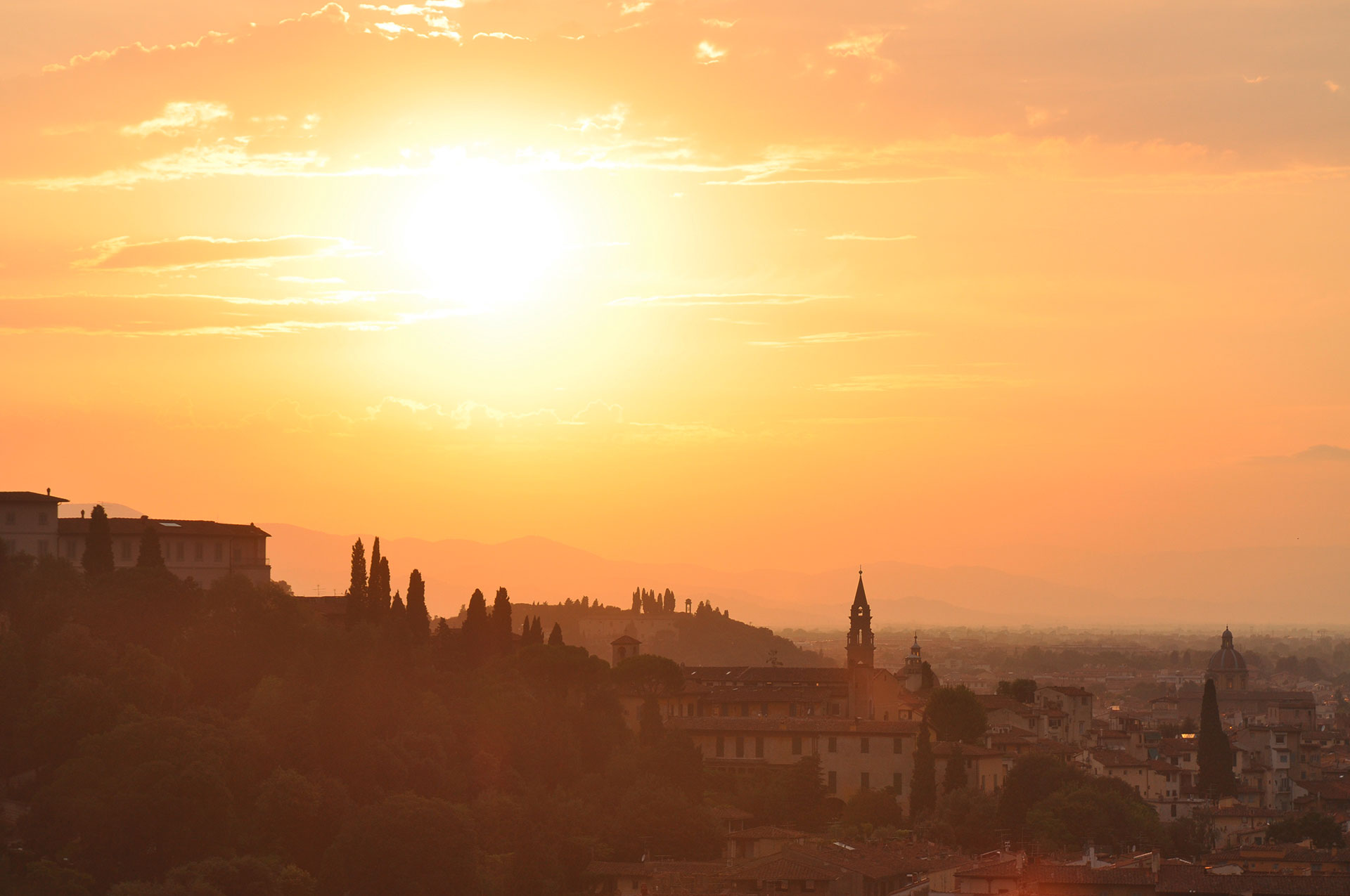 Sonnenaufgang in Florenz Anfang der Renaissance